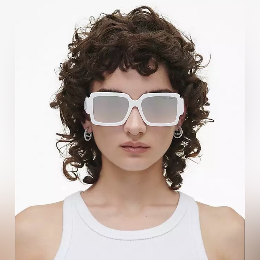 Marc Jacobs Square Mirrored Sunglasses NWOT - Picture 3 of 6